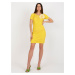 ŽLTÉ MINIŠATY S KVETINOU LK-SK-506335.21-DARK YELLOW