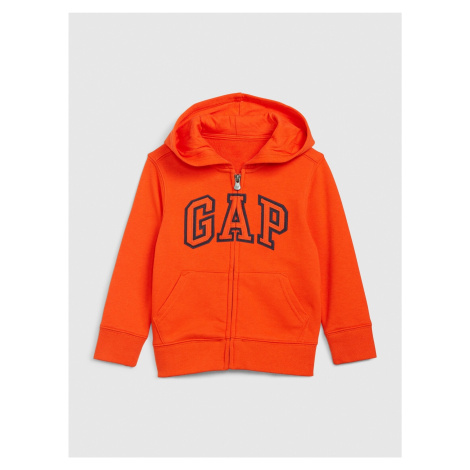 Oranžová chlapčenská mikina GAP Logo