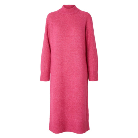 SELECTED FEMME Pletené šaty 'Rena'  s ružovými fľakmi