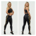 NEBBIA - Fitness podprsenka s vysokou podporou 841 (black-gold) - NEBBIA