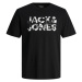 JACK & JONES Tričko 'JEFF'  antracitová / čierna / biela