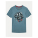 Jack&Jones Junior Tričko Skull Rock 12259437 Modrá Standard Fit