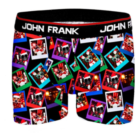 Pánske boxerky John Frank JFBD24-CH černá