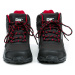 DK 1029 čierno červené dámske outdoor topánky