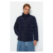 Trendyol Navy Blue Regular Fit Wind Resistant Puffer Winter Coat