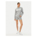 Adidas Mikina Essentials Linear Hoodie IC6884 Sivá Regular Fit