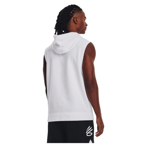 Mikina Under Armour Curry Fleece Slvls Hoodie White