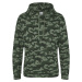 Just Hoods Pánska mikina s kapucňou JH014 Green Camo