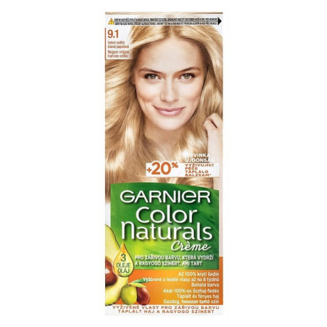 Garnier Color Naturals permanentná farba na vlasy 9.1 Veľmi svetlá blond popolavá