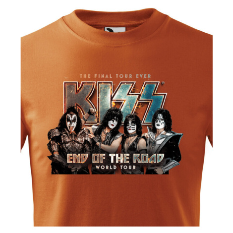 Detské tričko s potlačou Kiss - parádne tričko s potlačou metalovej skupiny Kiss