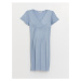 LC Waikiki V-Neck Straight Short Sleeve Maternity Nightgown