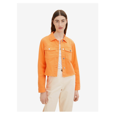 Oranžová dámska džínsová bunda Tom Tailor