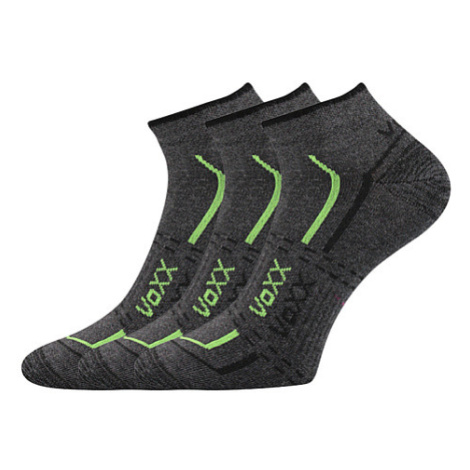 VOXX ponožky Rex 11 tmavo šedé melé 3 páry 113591