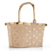 Košík Reisenthel Carrybag XS Frame Metallic dots coffee