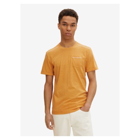 Oranžové pánske melírované tričko s vrecúškom Tom Tailor