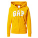 Gap Tall Tepláková bunda 'FASH'  zlatá žltá / biela