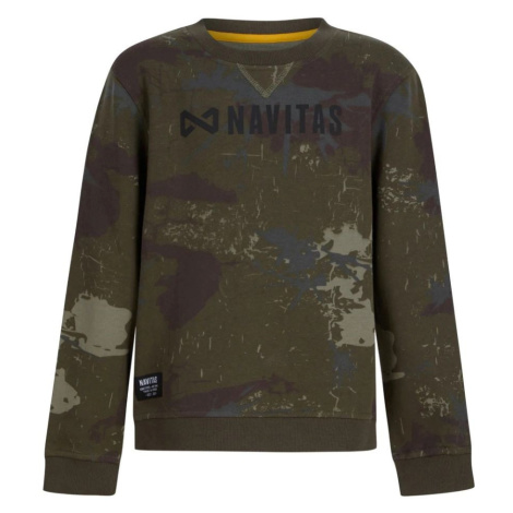 Navitas mikina identity camo kids sweatshirt - 11-12 rokov