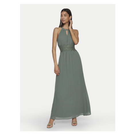 Zelené šaty za krk