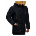 Čierna pánska zimná bunda parka BOLF 1045