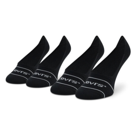 Levi's® Súprava 2 párov krátkych ponožiek unisex 701219508 Čierna Levi´s