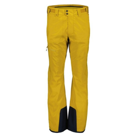 Scott ULTIMATE DRYO 10 Pánske lyžiarske nohavice, žltá, veľkosť