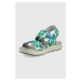 Sandále Keen Elle dámske, zelená farba, na platforme