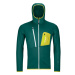 Ortovox mikina Fleece Grid Hoody M pacific green