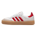 adidas  Sambae White Better Scarlet Gum  Módne tenisky Biela