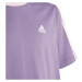 Adidas Essentials 3-Stripes Cotton Loose Fit Boyfriend Tee Jr IL3276 Tričko s prúžkami