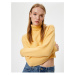 Koton Crop Knitwear Sweater Turtleneck Long Sleeve Acrylic Blend