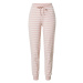 ESPRIT Pyžamové nohavice  svetloružová / biela
