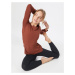 NIKE Športové nohavice 'Yoga Luxe'  hrdzavohnedá