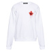 DSQUARED2 Maple Leaf White mikina