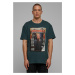 Men's T-shirt oversize Upscale Magazine bottle green