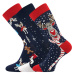 Lonka Debox Unisex vzorované ponožky - 3 páry BM000001468200112977 vianoce
