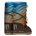 Dámske vysoké zimné topánky MOON BOOT Icon Rainbow shitake brown-blue