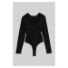Sveter Karl Lagerfeld Evening Knit Body Čierna