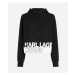 Mikina Karl Lagerfeld Jeans Klj Regular Logo Stripe Hoodie Black