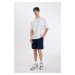 DEFACTO Slim Fit Waffle Basic Shorts