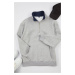 Trendyol Grey Melange Oversize/Wide Cut Stand Collar Sweatshirt