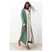 Trendyol Green Color Block Long Woven Dressless One Piece Cap & Abaya & Abaya