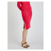 Orsay Dark pink lady skirt with slit - Ladies