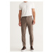 ALTINYILDIZ CLASSICS Men's Mink Slim Fit Slim Fit Side Pockets Elastic Waist Classic Fabric Trou