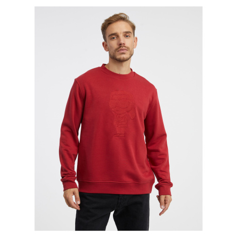 Red Men's Sweatshirt KARL LAGERFELD - Men