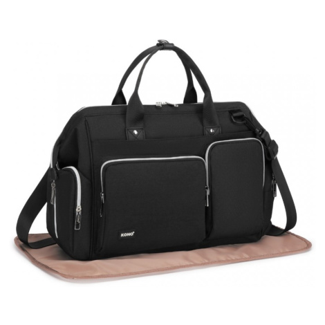 Cestovná multifunkčná prebalovacia taška Kono Mamabag - čierna