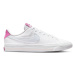 Dievčenská vychádzková obuv NIKE Court Legacy white gfootball grey cosmic fuchsia