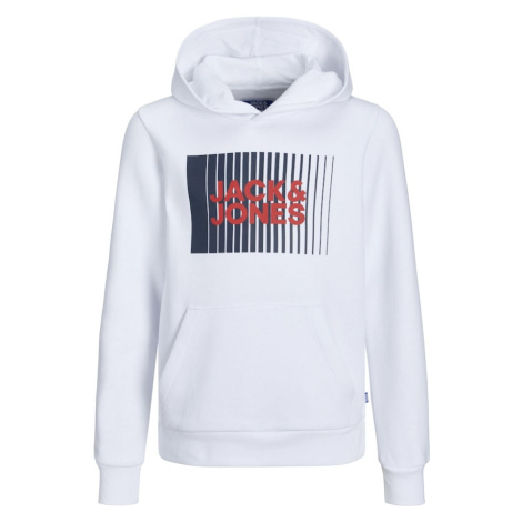 Jack & Jones Junior Mikina  červená / čierna / biela