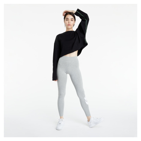 Legíny Nike Sportswear W Essential High-Rise Leggings Dk Grey Heather/ White S