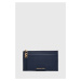 Kožená peňaženka MICHAEL Michael Kors dámsky, tmavomodrá farba
