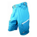 HAVEN Cyklistické nohavice krátke bez trakov - NAVAHO SLIMFIT - modrá/biela/zelená